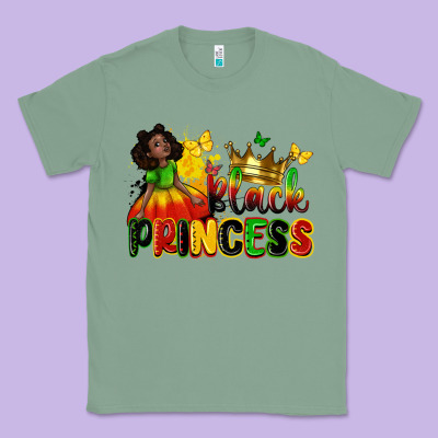 Black Princess Juneteenth Classic Tee Designed By Zillion Design Studio