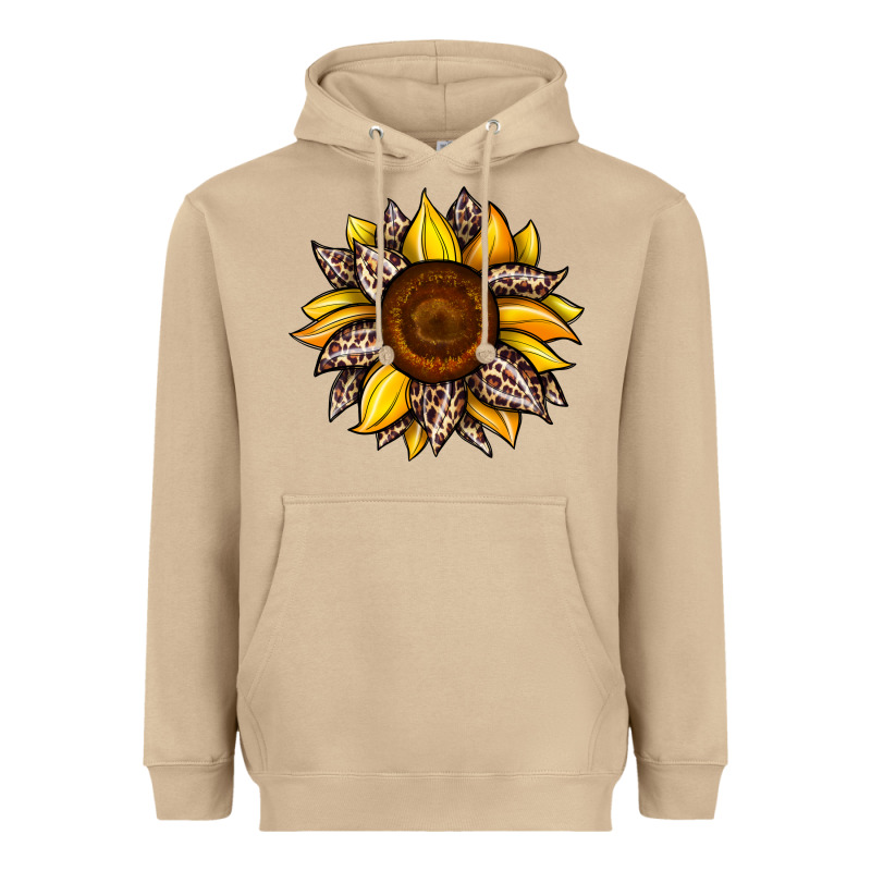 Sunflower Leopard Heavyweight Hoodie by JahusDesignShop | Teevron