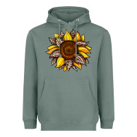 Sage sunflower leopard Heavyweight Hoodie - JahusDesignShop