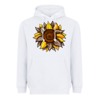 White sunflower leopard Heavyweight Hoodie - JahusDesignShop