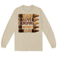 Mushroom teach love inspire motivate lead Long Sleeve Tee - Zillion Design Studio