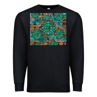 Black gemstone turquoises aztec leopard cowhide Premium Sweatshirt - Artiststas
