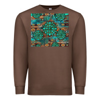 Chestnut gemstone turquoises aztec leopard cowhide Premium Sweatshirt - Artiststas