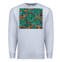 Heather Grey gemstone turquoises aztec leopard cowhide Premium Sweatshirt - Artiststas