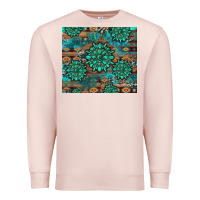 Pale Pink gemstone turquoises aztec leopard cowhide Premium Sweatshirt - Artiststas