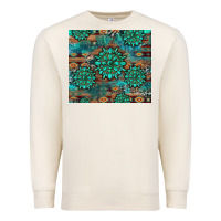 Sandshell gemstone turquoises aztec leopard cowhide Premium Sweatshirt - Artiststas