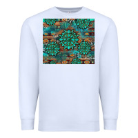 White gemstone turquoises aztec leopard cowhide Premium Sweatshirt - Artiststas