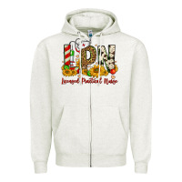 Oatmeal Heather christmas lpn licensed practical nurse Zipper Hoodie - FaDigitalArtStudio