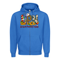 True Royal christmas lpn licensed practical nurse Zipper Hoodie - FaDigitalArtStudio