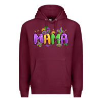 Burgundy mardi gras mama Premium Hoodie - MaliasSmallBusiness