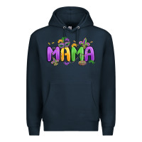 Navy mardi gras mama Premium Hoodie - MaliasSmallBusiness