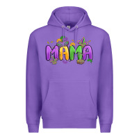 Purple mardi gras mama Premium Hoodie - MaliasSmallBusiness