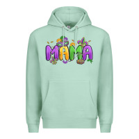 Seafoam mardi gras mama Premium Hoodie - MaliasSmallBusiness