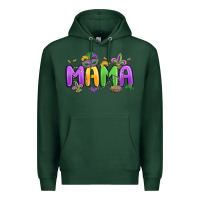 Sports Green mardi gras mama Premium Hoodie - MaliasSmallBusiness