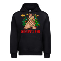 Black christmas nail bbs Urban Hoodie - BundleAndBundleShop