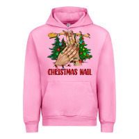 Fuchsia Pink christmas nail bbs Urban Hoodie - BundleAndBundleShop