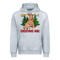 Heather Grey christmas nail bbs Urban Hoodie - BundleAndBundleShop