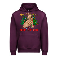 Mauve Wine christmas nail bbs Urban Hoodie - BundleAndBundleShop