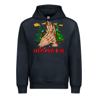 Navy christmas nail bbs Urban Hoodie - BundleAndBundleShop
