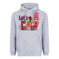 Heather Grey lets get crackin with nutcrackers ado Heavyweight Hoodie - AdoDesignShop
