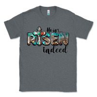 Charcoal Heather he is risen indeed Classic Tee - BarkalooDesign