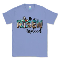 Colony Blue he is risen indeed Classic Tee - BarkalooDesign