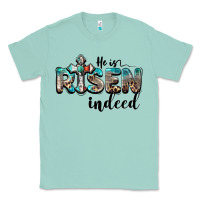 Seafoam he is risen indeed Classic Tee - BarkalooDesign