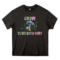 Asphalt grow your own way Heavy Core Tee - CowhideDigitalArt