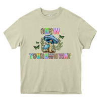 Mossy grow your own way Heavy Core Tee - CowhideDigitalArt