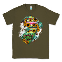 Army Green New jersey State Map Classic Tee - RanaPortraitStore