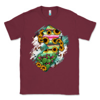 Burgundy New jersey State Map Classic Tee - RanaPortraitStore