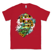 Red New jersey State Map Classic Tee - RanaPortraitStore