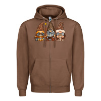 Chestnut coffee gnomes Zipper Hoodie - RacoonDesign