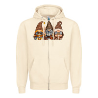 Sandshell coffee gnomes Zipper Hoodie - RacoonDesign
