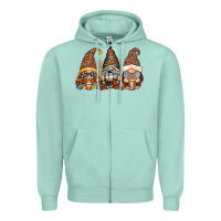 Seafoam coffee gnomes Zipper Hoodie - RacoonDesign