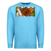 Baby Goats And Sunflower And Cactus With Cowhide License Plate Premium Sweatshirt | Teevron