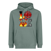 Sage firefighter love Heavyweight Hoodie - Artiststas