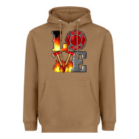 Toasted Coconut firefighter love Heavyweight Hoodie - Artiststas