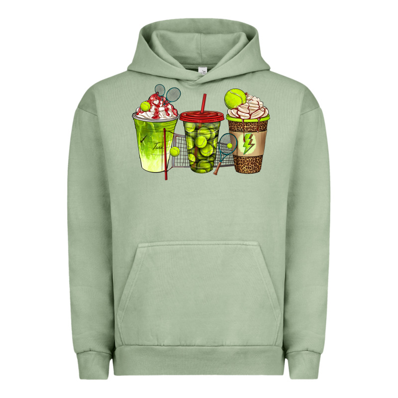 Tennis Coffee Cups Bbs Urban Hoodie by BundleAndBundleShop | Teevron