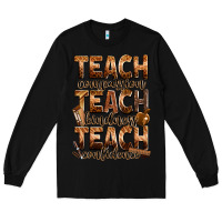 Black teach compassion teach kindness teach confidence Long Sleeve Tee - Zillion Design Studio