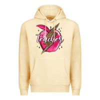 Pina Colada teacher lightning bolt valentine s day Premium Hoodie - MaliasSmallBusiness