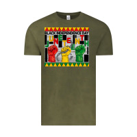 Vintage Olive black independence day juneteenth tumbler Vintage Tee - BarkalooDesign