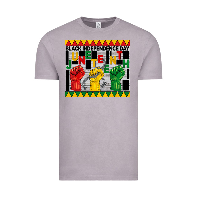 Black Independence Day Juneteenth Tumbler Vintage Tee by BarkalooDesign | Teevron