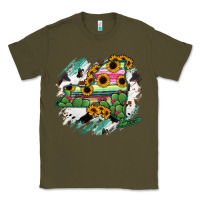 Army Green New York State Map Classic Tee - RanaPortraitStore