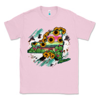 Bubblegum Pink New York State Map Classic Tee - RanaPortraitStore