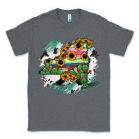 Charcoal Heather New York State Map Classic Tee - RanaPortraitStore