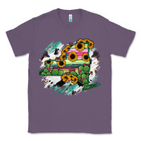 Lavender New York State Map Classic Tee - RanaPortraitStore