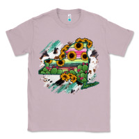 Lilac New York State Map Classic Tee - RanaPortraitStore