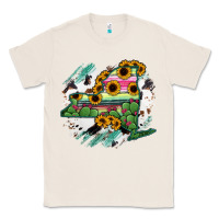 Natural New York State Map Classic Tee - RanaPortraitStore