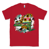 Red New York State Map Classic Tee - RanaPortraitStore